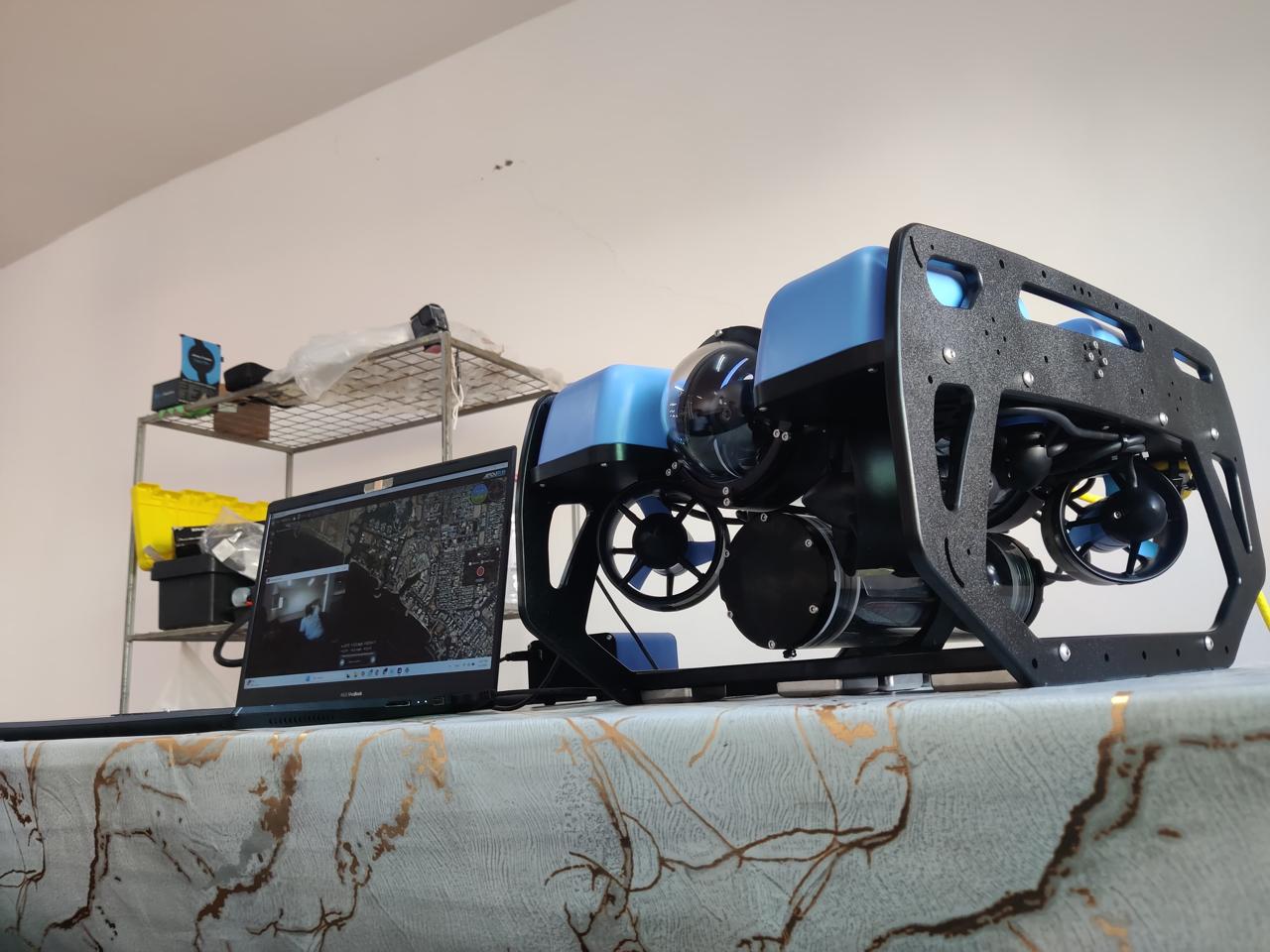 AI-powered ROV technology dashboard showing real-time underwater analysis